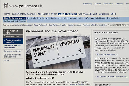 英国政府网页