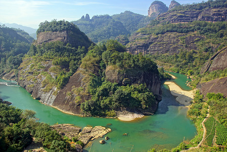 小溪摄影照片_Canyon in Wuyishan Mountain, Fujian province, China