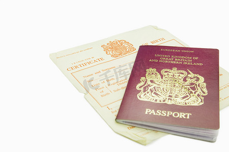英国护照和出生证明