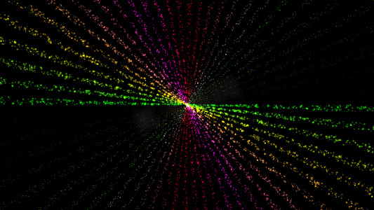 粒子激光光线彩色射线插图