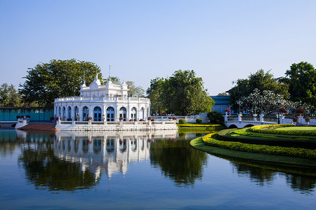 泰国皇宫摄影照片_邦巴茵皇宫。
