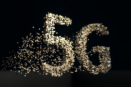 5G 字体设计，3d 渲染