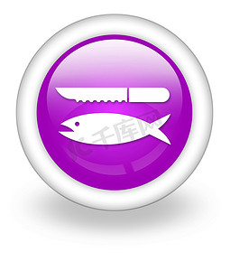 海鲜图标摄影照片_图标、按钮、象形图鱼清洗