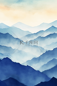 简约山脉山纹背景