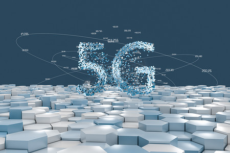 5G 字体设计，3d 渲染