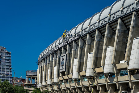 西班牙马德里 — 6 月 17 日：马德里的伯纳乌足球场