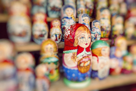 福袋gif摄影照片_gif 中有大量的套娃俄罗斯纪念品