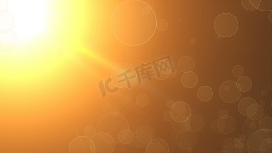 暖太阳光的折射 — 光线、天空和飞行粒子、现代抽象背景、计算机生成、3d 渲染