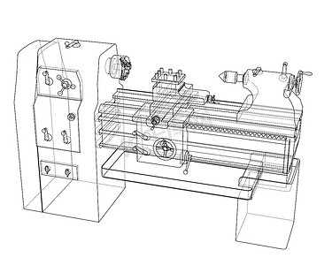 车床概念。 
