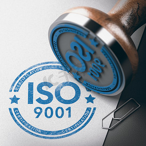 摄影照片_ISO 9001 认证，质量管理。