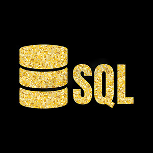 SQL 数据库图标徽标设计 UI 或 UX 应用程序