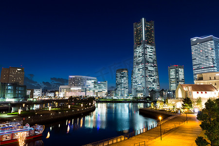 横滨市在晚上