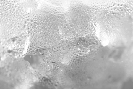 水滴苏打冰烘焙背景清新凉爽的冰白色质感凝结