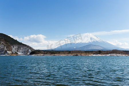 精进湖与日本富士山
