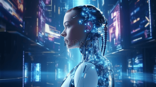 智能AI机器人形象