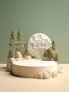 产品推荐官背景图片_电商产品展示展台背景