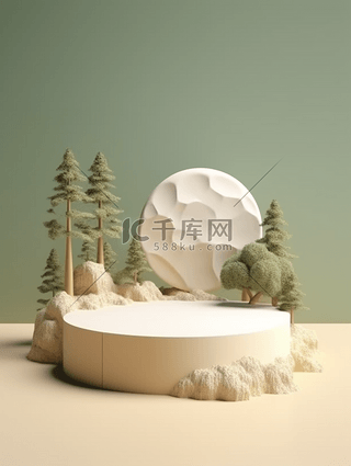 作品展示背景图片_电商产品展示展台背景