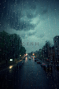 小满暴雨背景图片_下雨暴雨天气背景