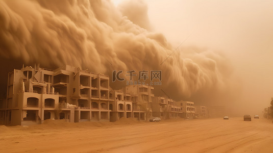 极端天气背景图片_极端天气沙尘暴自然灾害