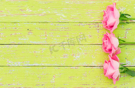 情人节的粉红玫瑰背景