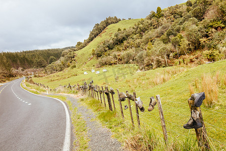 致敬摄影照片_新西兰徒步靴