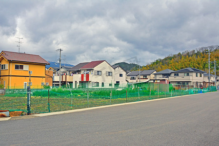 日本京都的日式房屋门面