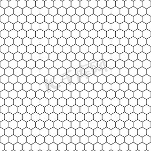 在白色背景上以蜂窝形式存在的几何图形。纹理或背景