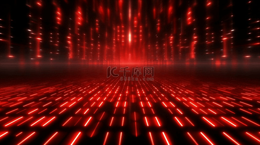 红色科技光效线条感空间背景