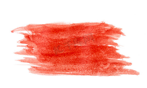 笔触笔刷摄影照片_红漆艺术干笔触。