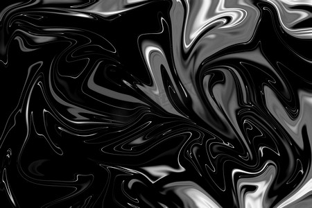 黑白奢华摄影照片_抽象液化波，大理石黑白，豪华大理石图案纹理背景。