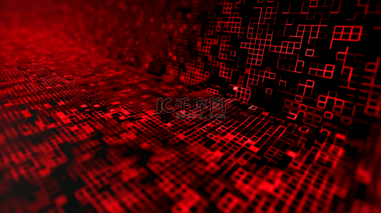 电脑数据科技背景背景图片_红色电脑数据代码背景