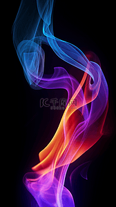红蓝光效背景图片_红蓝紫色烟雾艺术背景