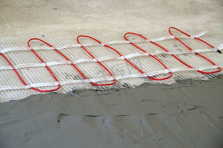 电缆电地暖部分位于水泥砂浆层下