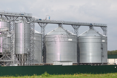 农产品加工的现代大型粮仓农产品筒仓电梯