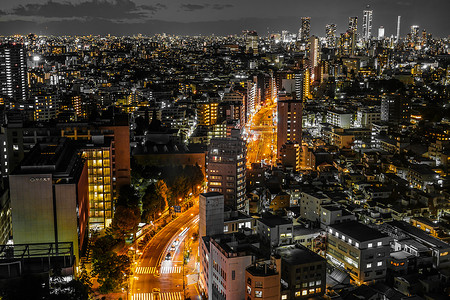 市民中心摄影照片_东京夜景（来自文京区市民中心）