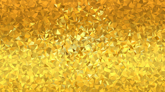抽象纹理几何多边形黄金背景。
