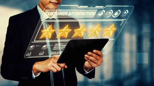 精明商家的客户评价满意度反馈调查数据