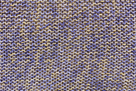 质感蓝摄影照片_环保亚麻蓝米色针织物的背景与质感