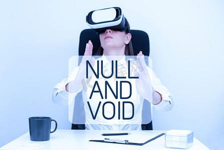 null摄影照片_概念显示 Null 和 Void。