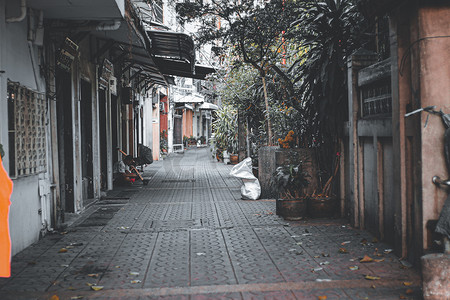曼谷唐人街废弃的小巷