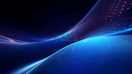 互联网背景图片_蓝色光波科技流线线条底纹背景
