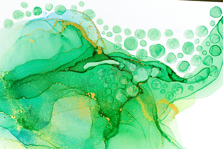 抽象海洋泡沫打印。