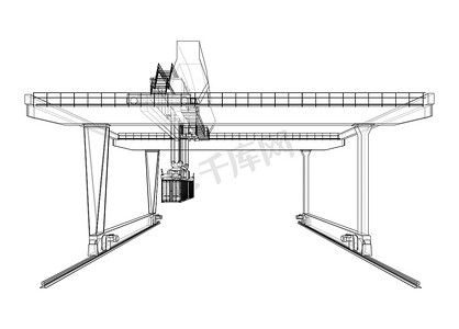 概述摄影照片_轨道式龙门式集装箱起重机概述