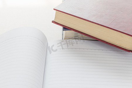 打开有空白页的笔记本