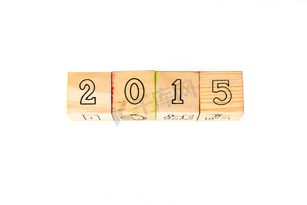 2015 年-新年日期/日历的标志