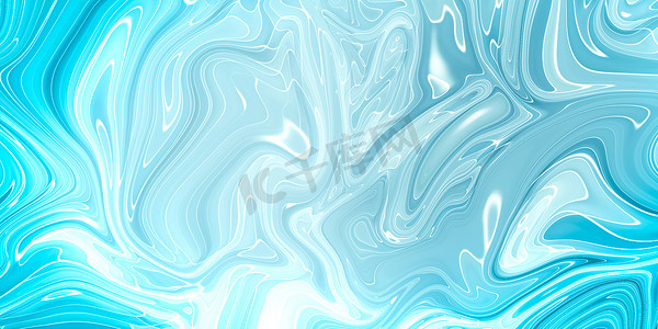 刀柄花纹摄影照片_有大理石花纹的蓝色抽象背景。