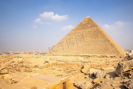 埃及人摄影照片_埃及开罗吉萨金字塔
