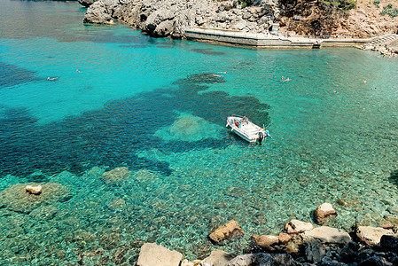 马略卡岛宁静的海湾