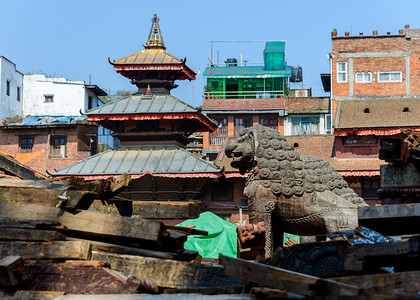 地震成因摄影照片_尼泊尔地震