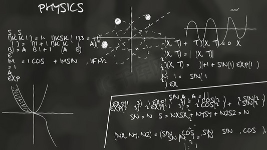 物理理论图黑板